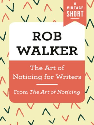 cover image of The Art of Noticing for Writers